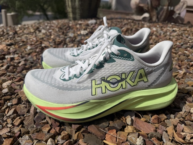 Hoka Mach 7, won as a raffle prize at the Western Podiatry Conference.